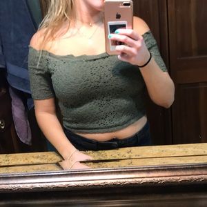 Lace crop top